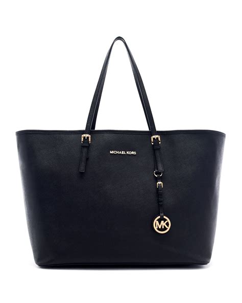 michael kors jet set travel medium schwarz|mk jet set travel tote.